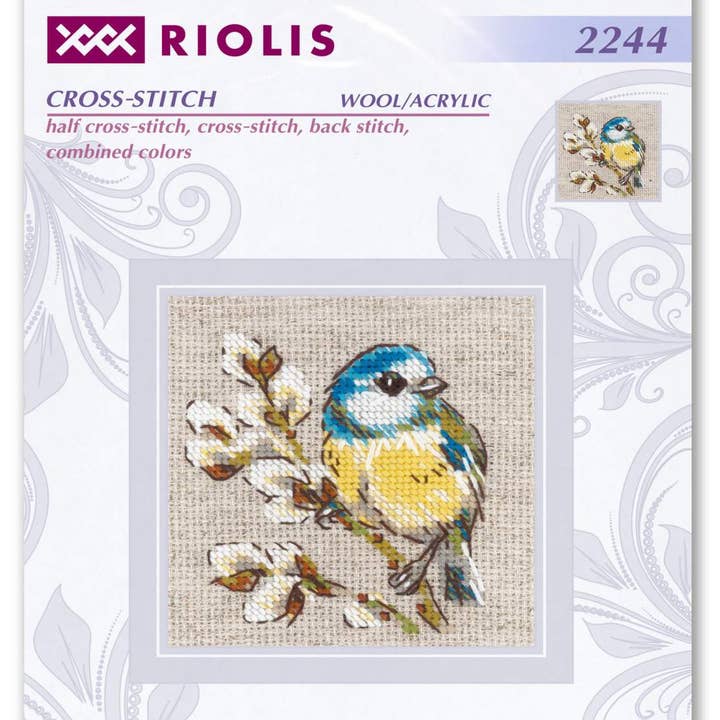 RIOLIS - Wholesale Embroidery/Cross Stitch Supplies - Cross Stitch Kit From Riolis 2244 Titmouse1