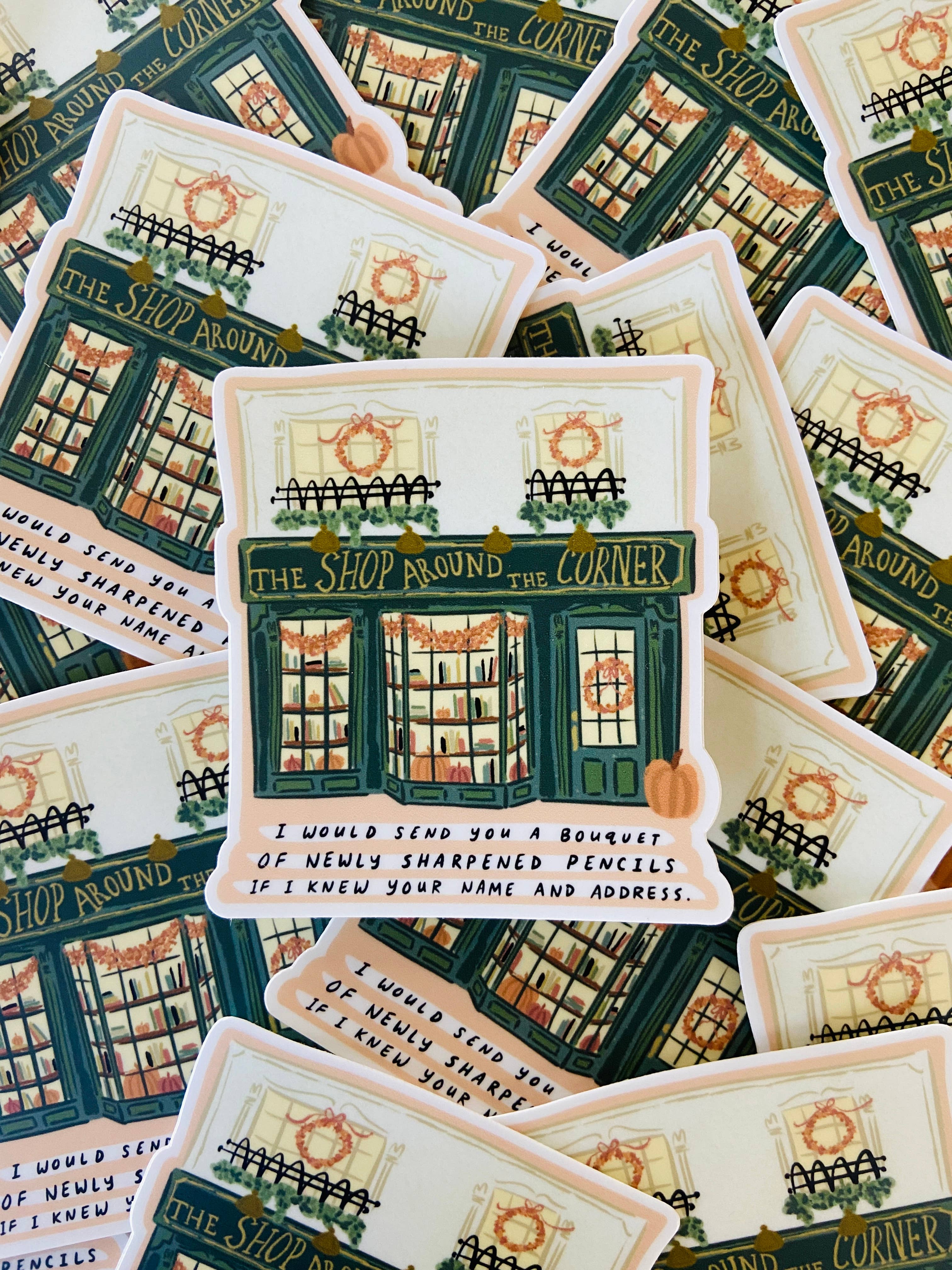 Makerie Day - Wholesale Sticker - Fall Shop Around the Corner Sticker