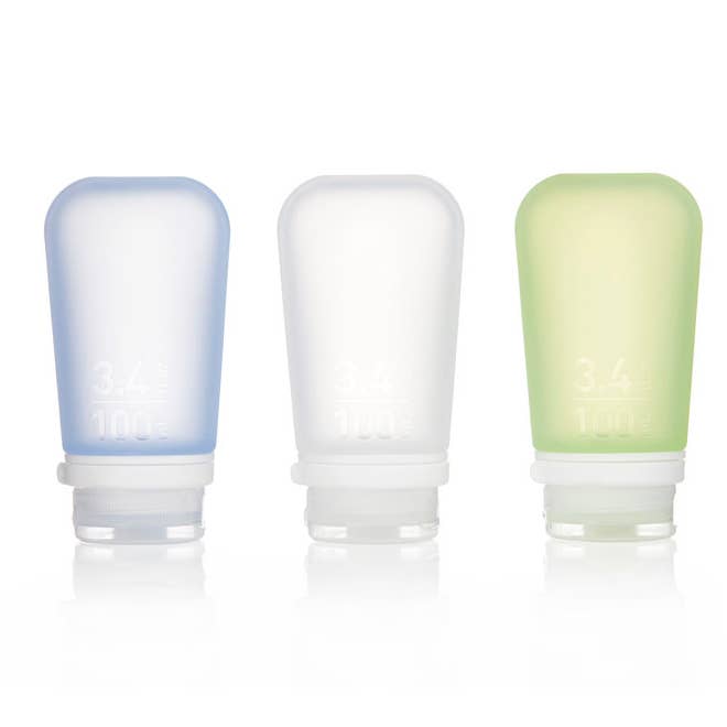 humangear – Großhandel Reiseflasche/-behälter – GoToob+ 3er-Pack nachfüllbare Silikon-Reiseflaschen