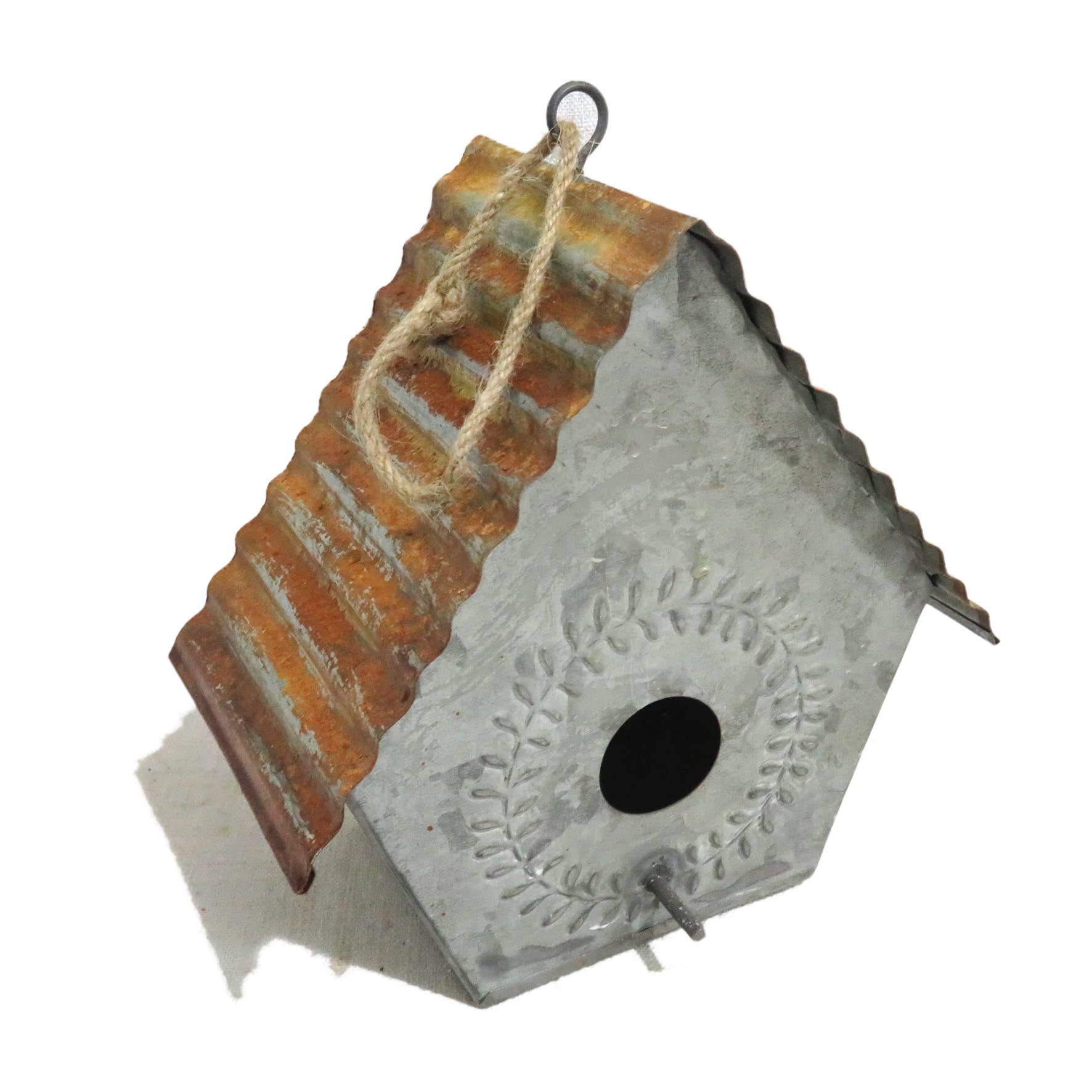 Heaven Sends – wholesale Bird house – METAL BIRDHOUSE WITH CORRUGATED ROOF0
