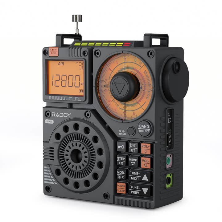 Radioddity - Wholesale Speakers - Raddy RF320 Shortwave Radio | FM/AM/SW/VHF/WB/AIR | Remote Control | Bluetooth 5.02