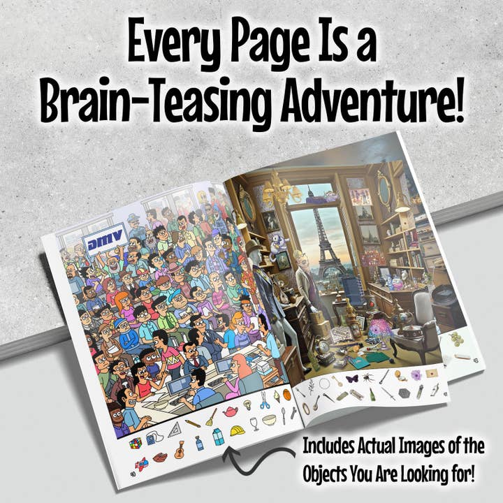 Puzzle Books Co - Wholesale Coloring & Activity Book - Adult - Lost And Found: Hidden Object Book for Adults1