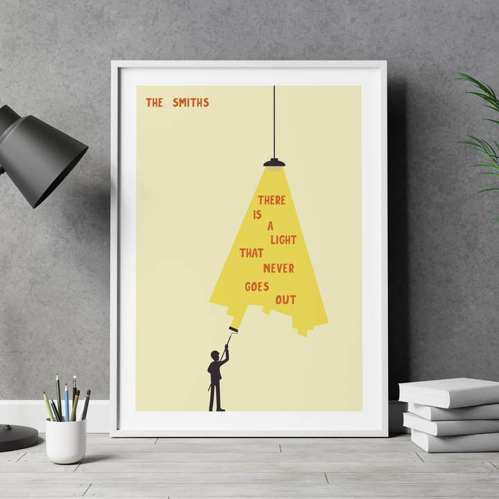 Jaffa Orange - Wholesale Art Print - The Smiths Music Print, Minimalist Retro Band Lyrics Poster