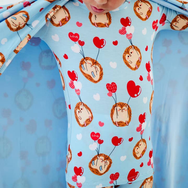 Dreamiere - Wholesale Sleepwear Set - Kids - Hedge Over Heels Valentine Two Piece Pajamas Set