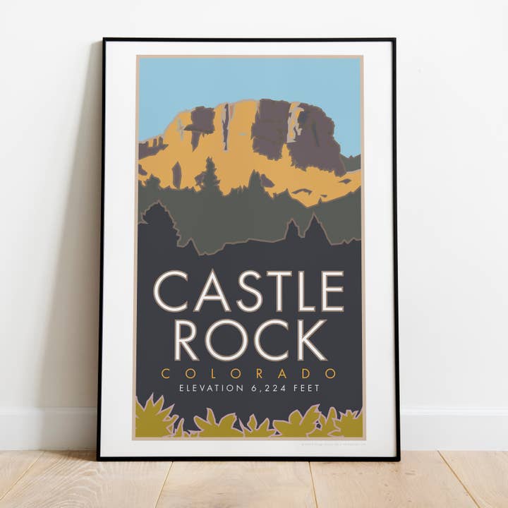 M&W Design Co - Travel Posters – Großhandel Poster – Castle Rock, Colorado - Plakate