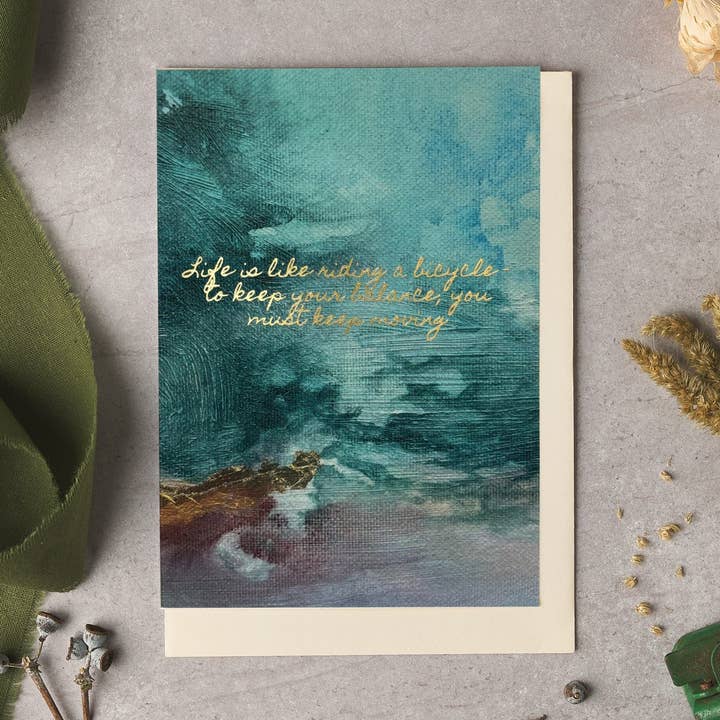 Life is like riding a bicycle Card for wholesale by byOliviaBell