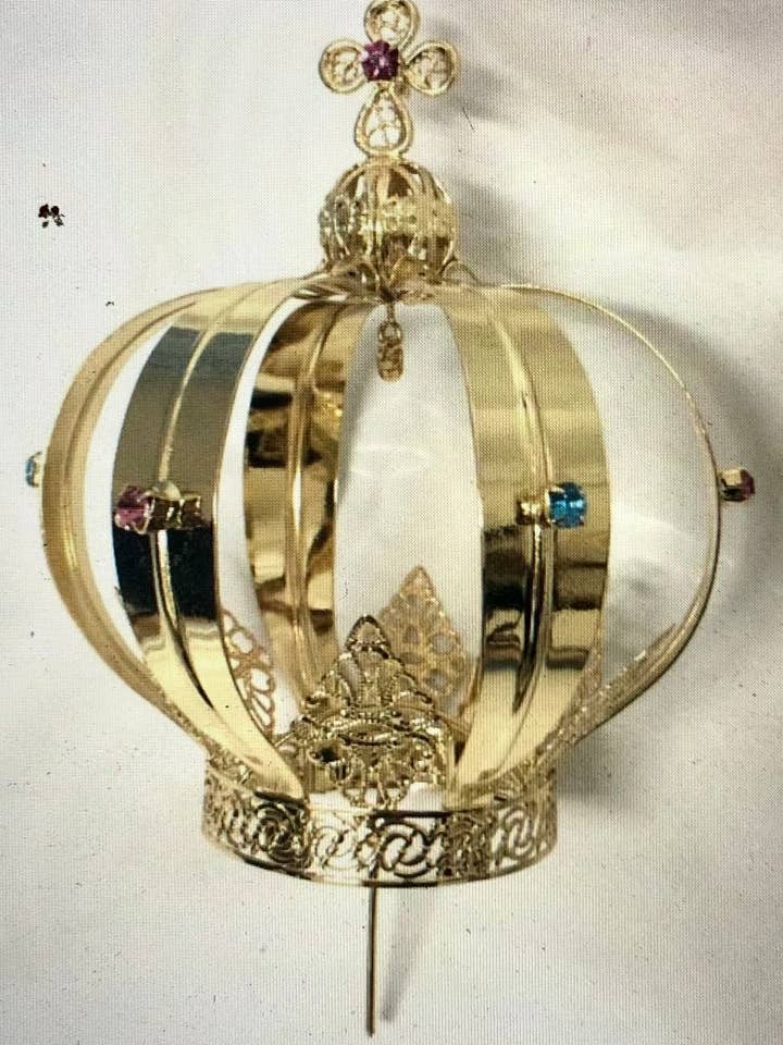 Corona for statues in gilded brass for wholesale by Costa Articoli Religiosi