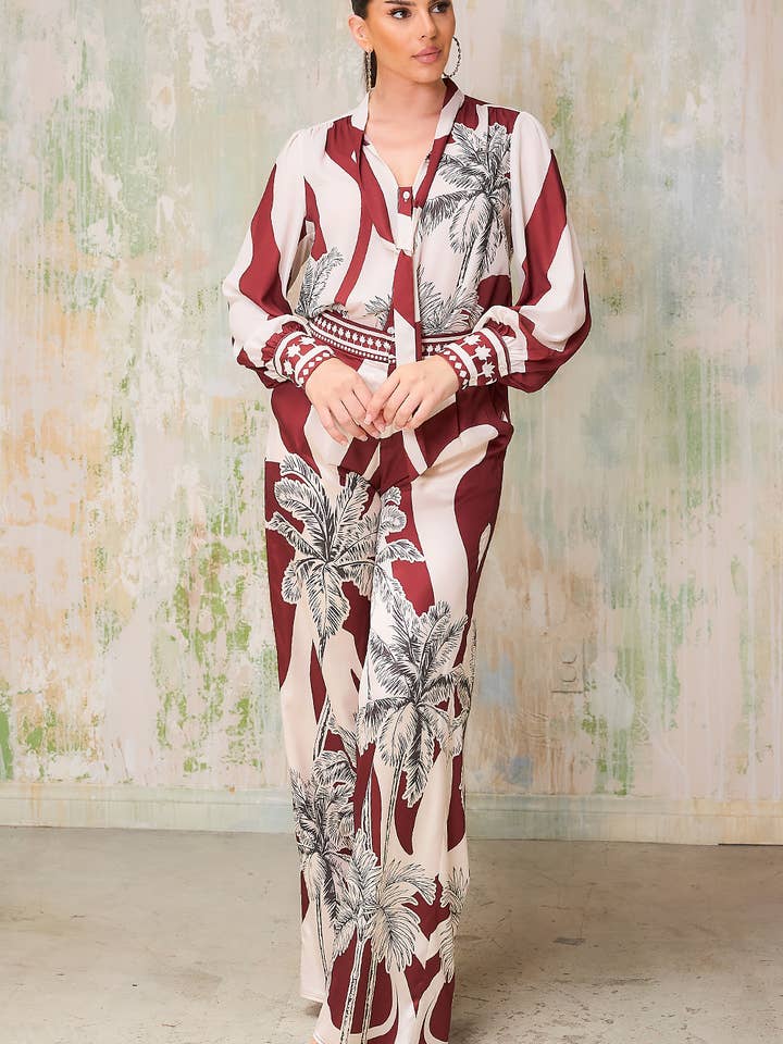 BP2744_KUN satin brede bukser for engroshandel hos Her Bottari