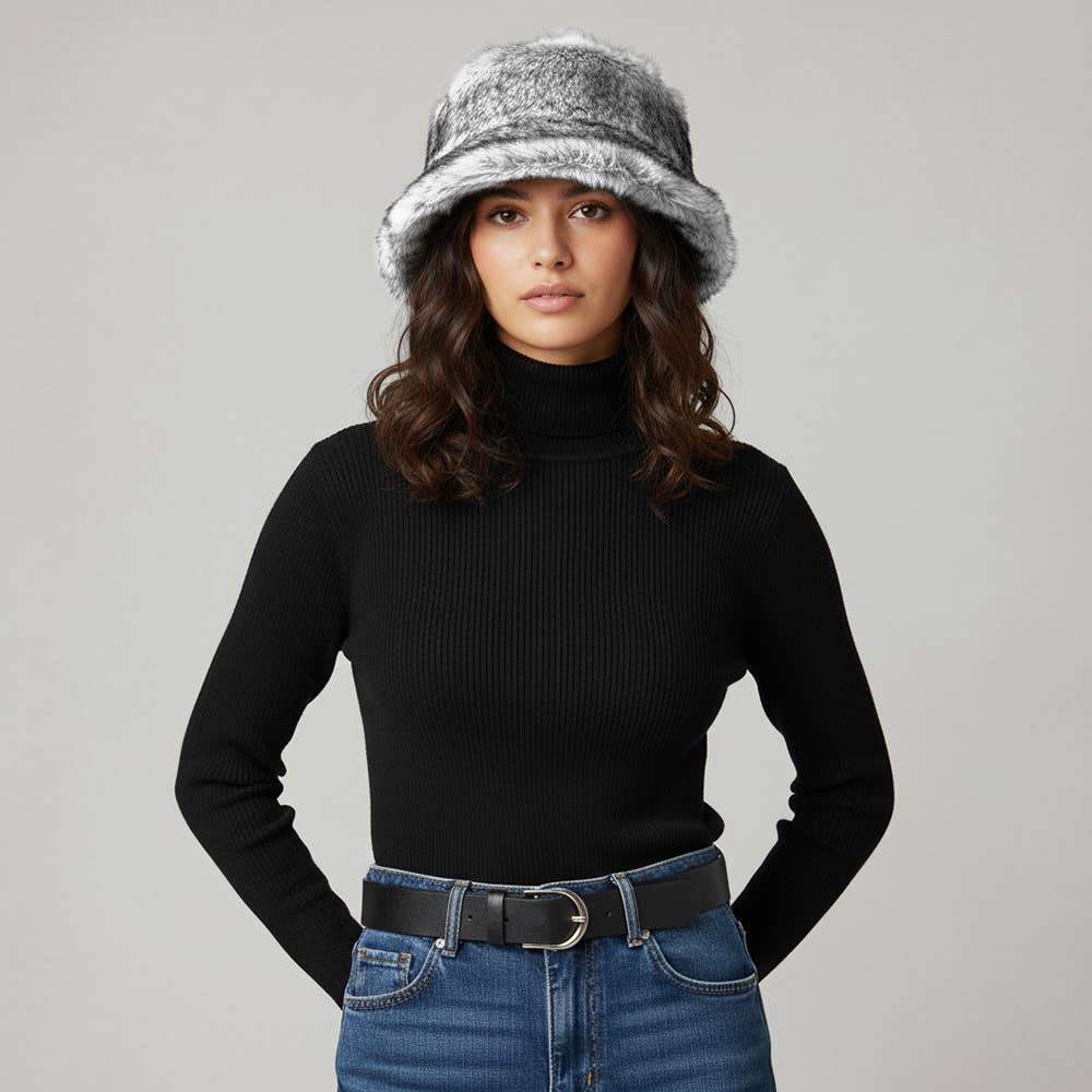 Sensibling Corp. - Wholesale Bucket Hat - Women's - Soft Plush Faux Fur Winter Bucket Hat14