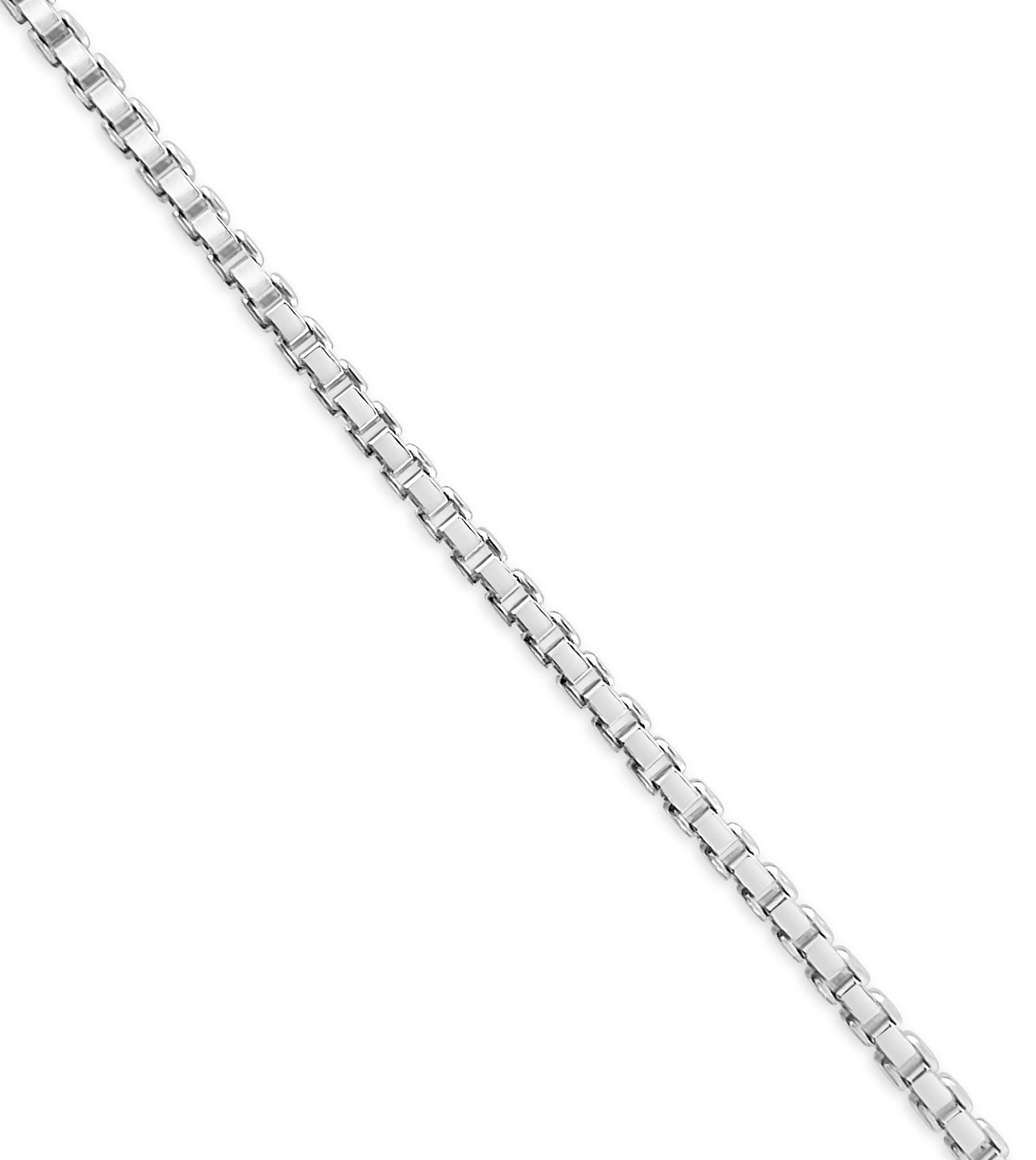 Olive & Chain - Wholesale Link & Chain Necklace - Silver Box Chain Necklace6