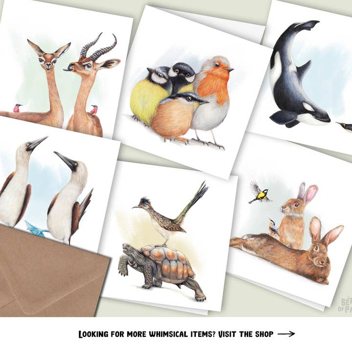 Beast Of Paradise - Wholesale Mother's Day Card - Bunny Greeting Card, Birthday Card, Blank, Rabbit, Animals
