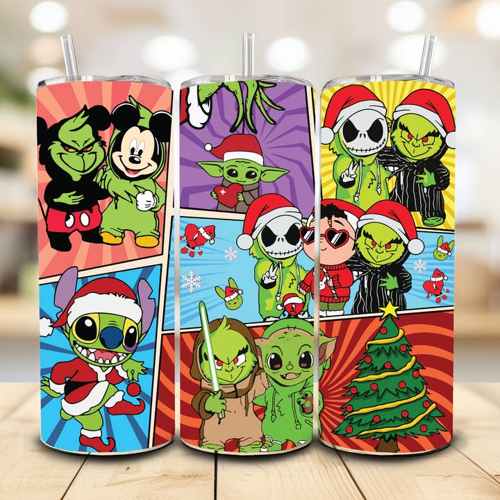 Weihnachtsbecher, 20 oz. Edelstahl für den Großhandel von Stencil Art Canada