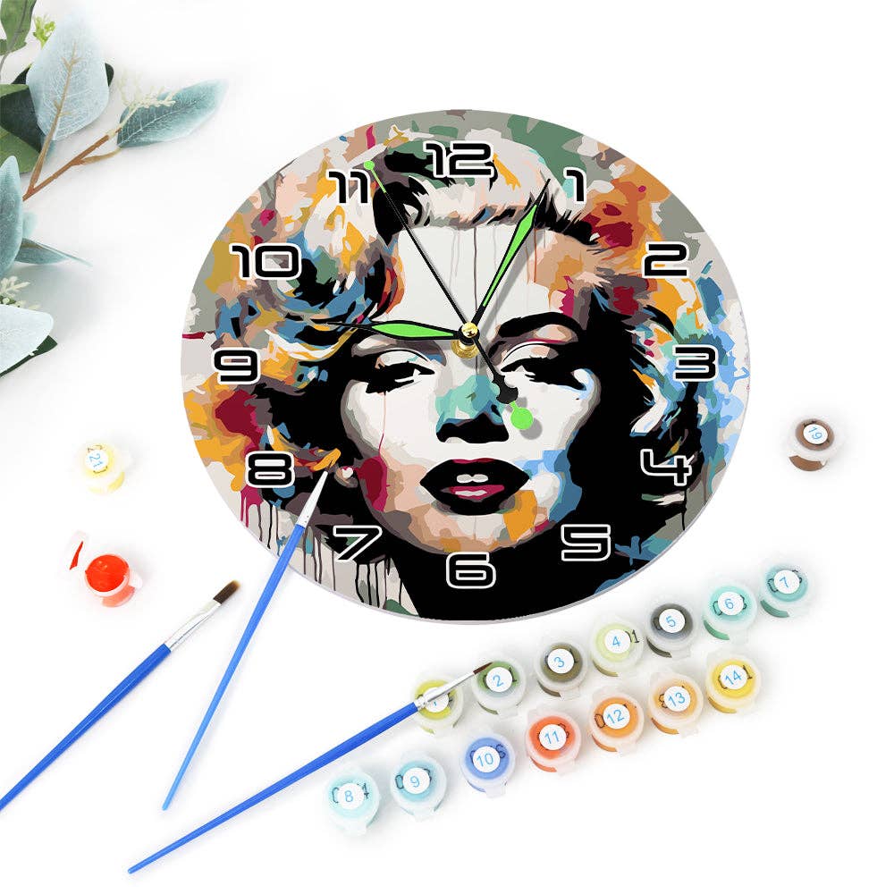 Paint Your Numbers - Wholesale DIY Craft Kit - Paint the Moment – Pop Icon Clock Kit3