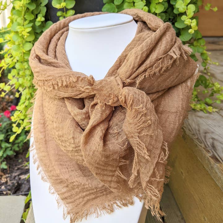 Multi Colored Gauze MYSTERY BOX Lightweight Square Scarves. Set of 10 for wholesale on Faire6