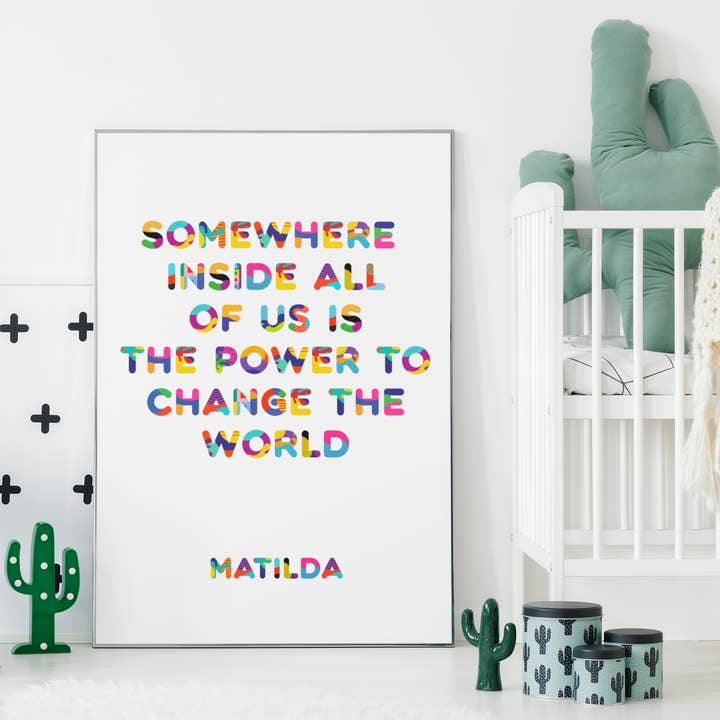 Matilda - Changez le mot Quote pour la vente par Blue Coffee Arts