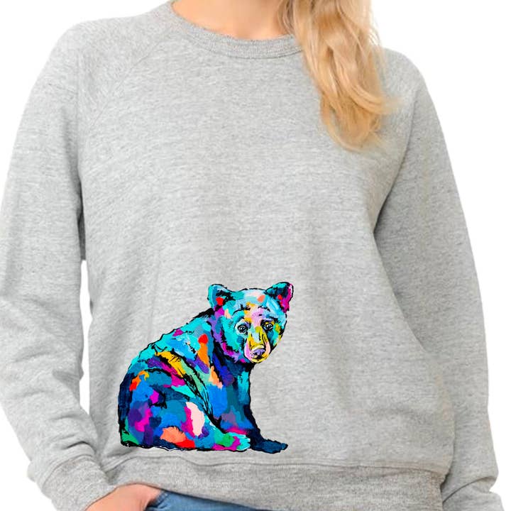 Little Bear Crew Neck Sweatshirt for wholesale by Happy Medium