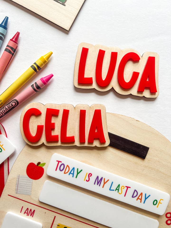 Name Cutout for Back to School Sign for wholesale by Simply Adoorable Designs