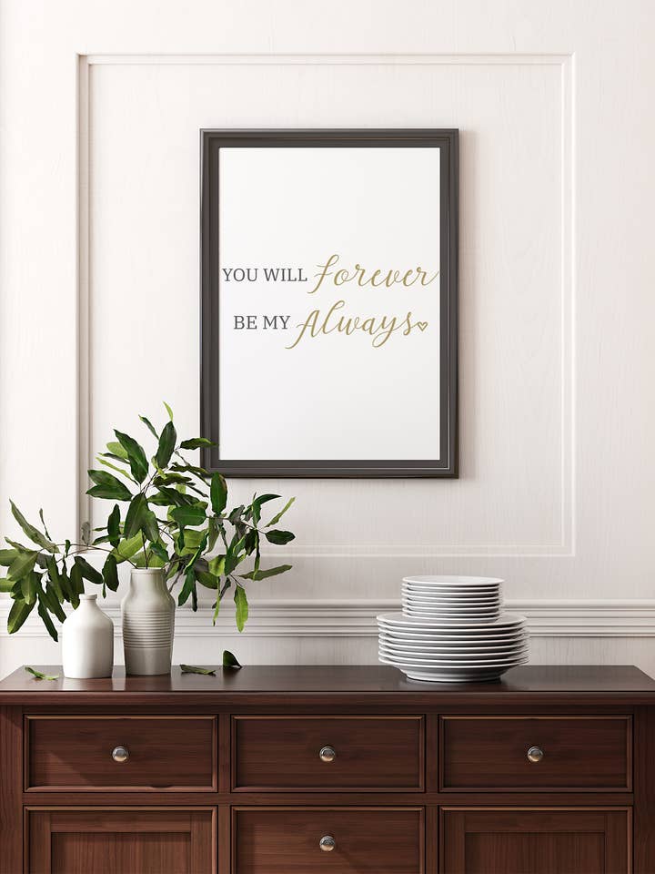 Du wirst für immer mein Immer sein Drucken für den Großhandel von Homemade Hollydays Wholesale