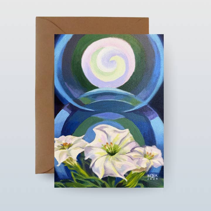 Grußkarte Mitternacht 5"x7" mit Kraftumschlag für den Großhandel von Painting the Southwest