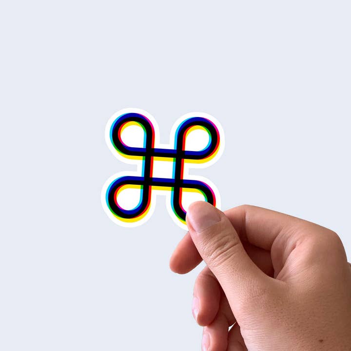 Command key sticker, Graphic designer sticker, RGB sticker for wholesale by Creative Goodie