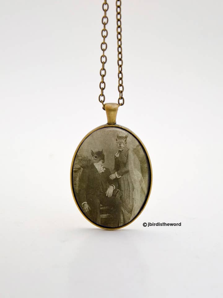 Squirrel Necklace for wholesale by The Wild Oddisorium