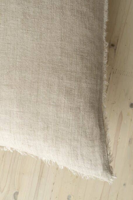 Indaba Trading - Wholesale Throw/Decorative Pillow - 24x24 Lina Linen Pillow Oat1
