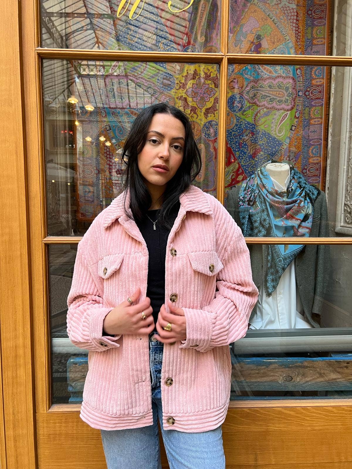 KZELL PARIS – Blusão - Mulher por atacado – Jaqueta de veludo cotelê feminina12