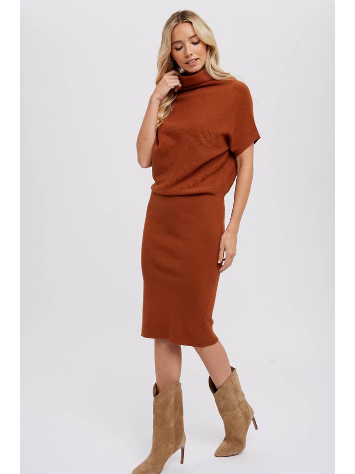 Bluivy - Wholesale Dress - Women's - SLOUCH NECK DOLMAN MIDI DRESS34