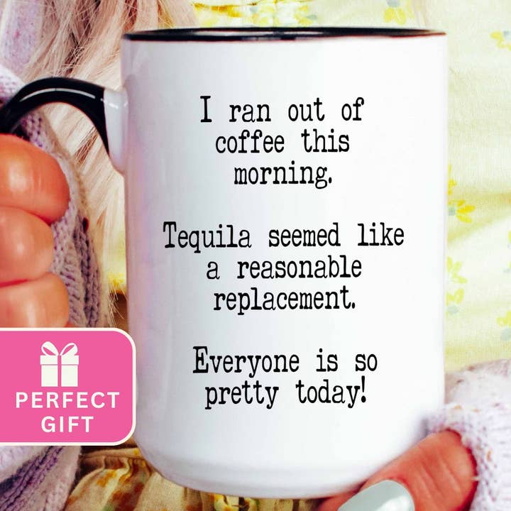 Tequila Lover Funny Coffee Mug Gift for Him Or Her for wholesale by Mystic Blvd