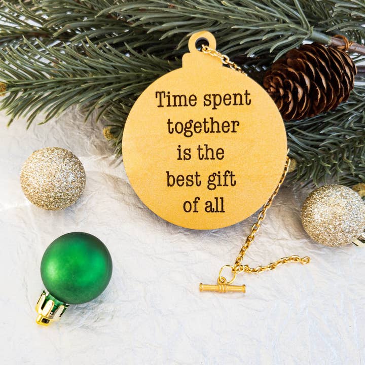 Shelfish Modern - Wholesale Ornament - Time Spent Pocket Watch Christmas Ornament