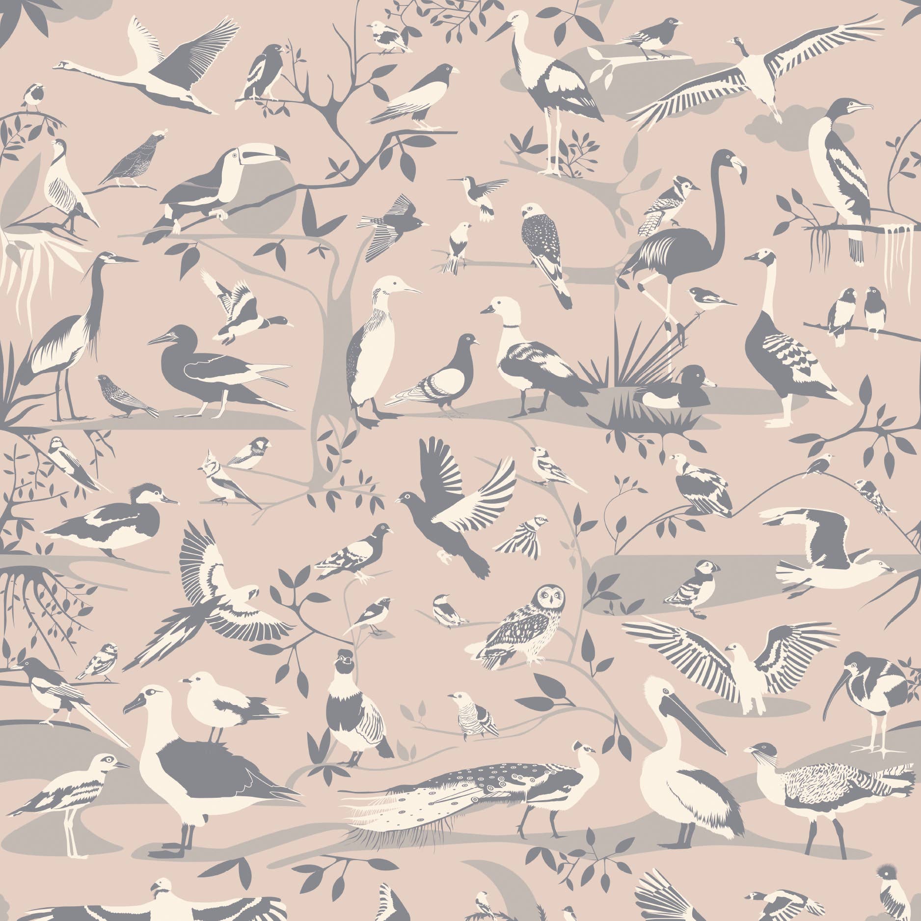 Cilé - Wholesale Wallpaper - Birds B wallpaper1