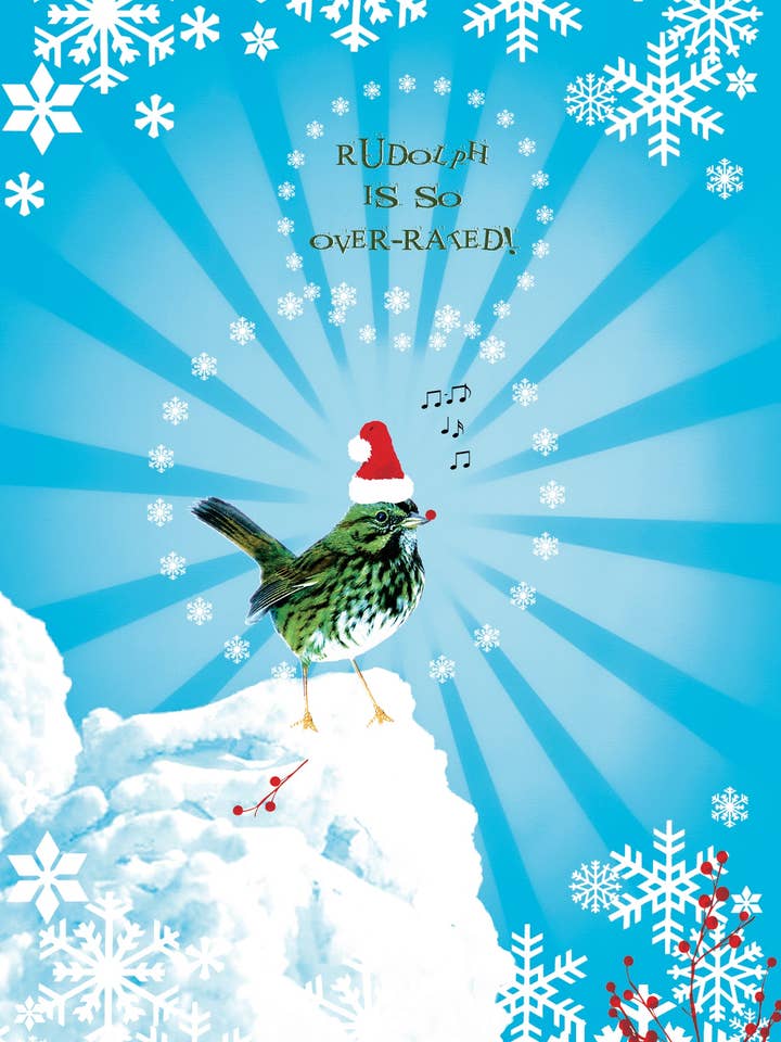 Greeting Card - Rudolph Bird for wholesale by Soulebrate
