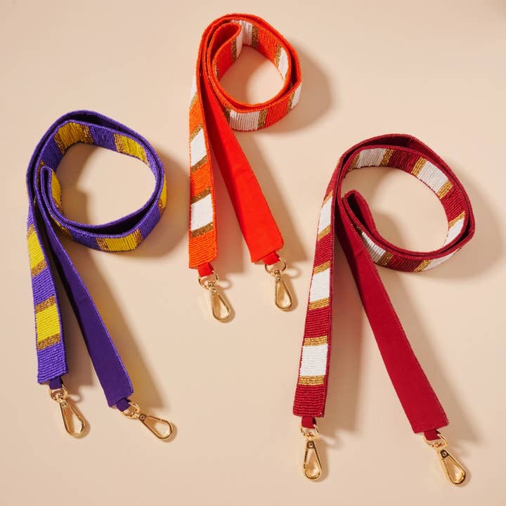 Striped Seed Beaded Bag Strap and other Purchase Wholesale beaded strap. Free Returns & Net 60 Terms on Faire trending on Faire.