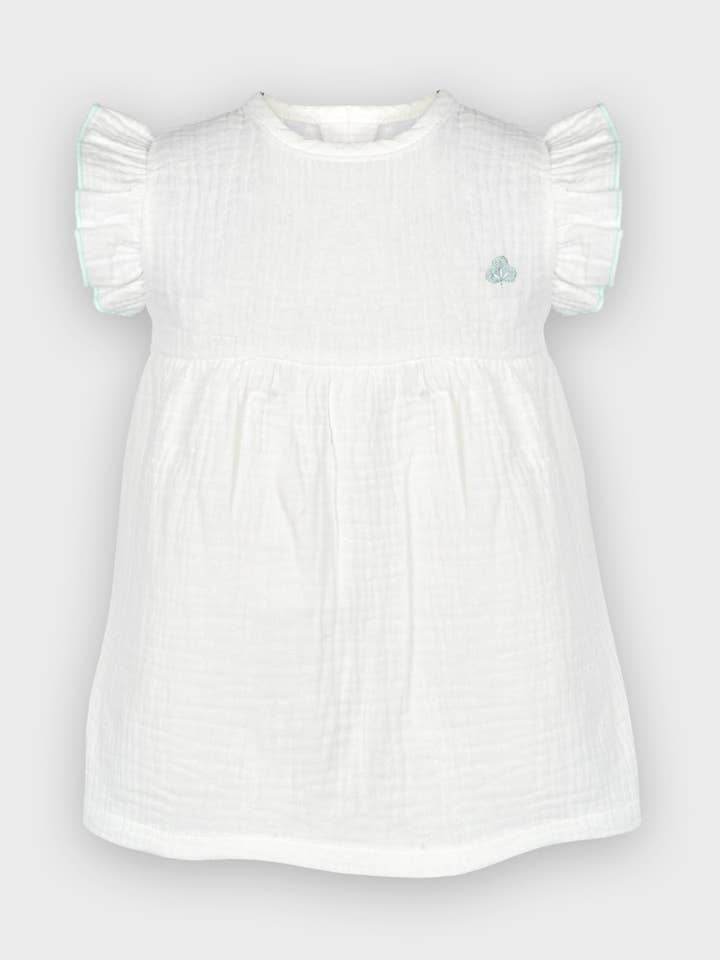 TRENDY ORGANIC sleeve frill dress for wholesale by Minhon