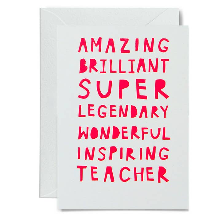 AMAZING TEACHER - various colours for wholesale by Me & Amber