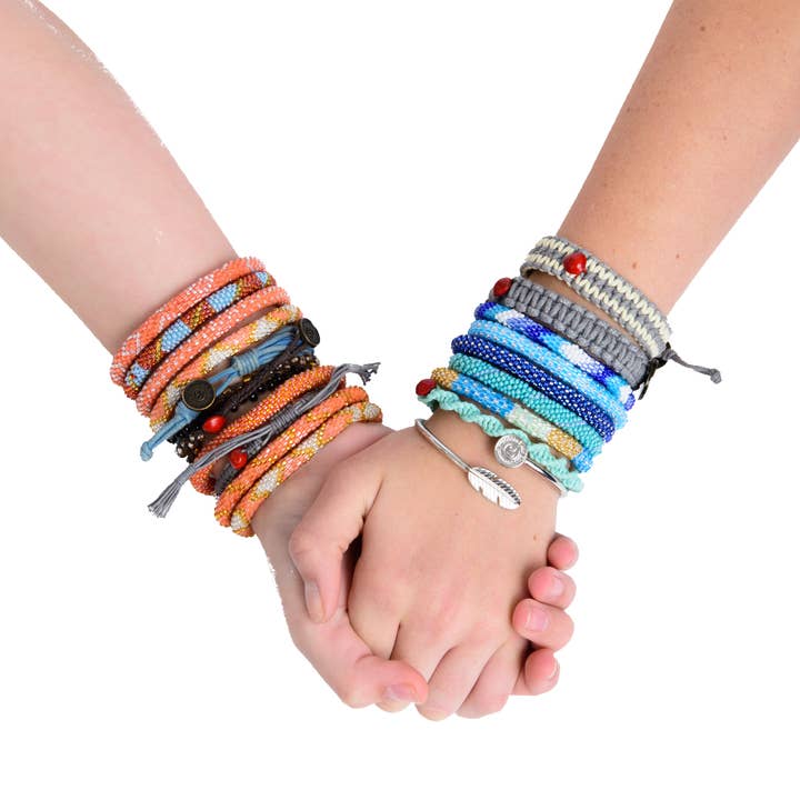 Noble Venture - Wholesale Beaded Bracelet - Nepal Mission - Pink Sparkly