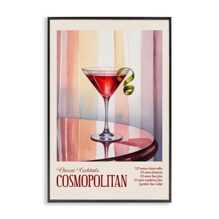 Kosmopolit auf reflektierendem Tisch - Gerahmte Wandkunst für den Großhandel von Stupell Industries