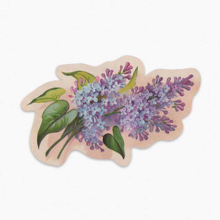 Lulu • Sticker • Vintage Lilac Floral for wholesale by The Digital Chromist