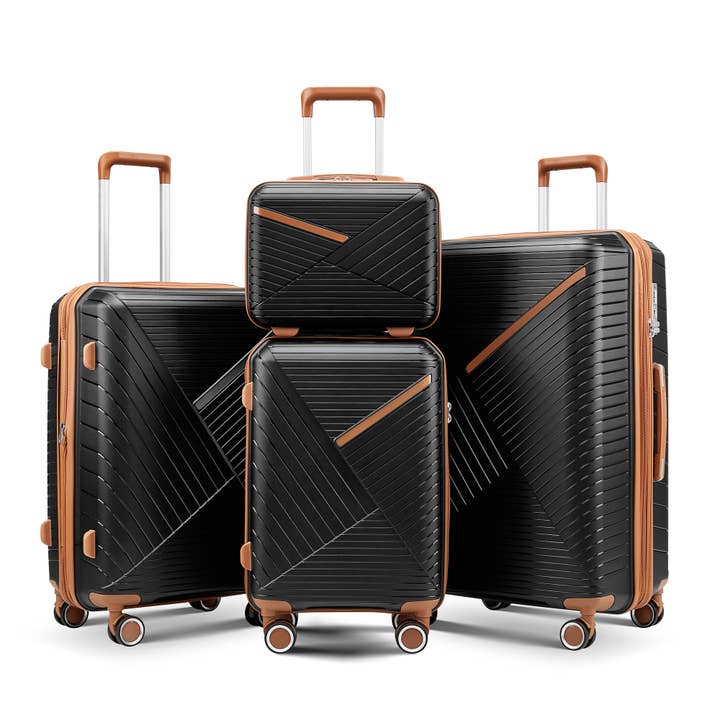 4-Piece Expandable Suitcase Set with TSA & Spinner Wheels for wholesale by VTNG50