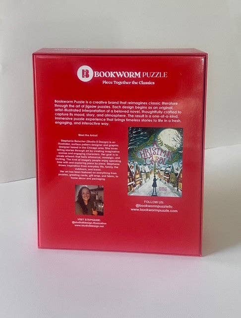 Bookworm Puzzle - Wholesale Puzzle - Adult - NEW! A CHRISTMAS CAROL -500 PIECE JIGSAW PUZZLE3