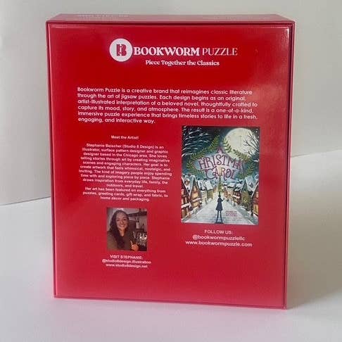 Bookworm Puzzle - Wholesale Puzzle - Adult - NEW! A CHRISTMAS CAROL -500 PIECE JIGSAW PUZZLE3