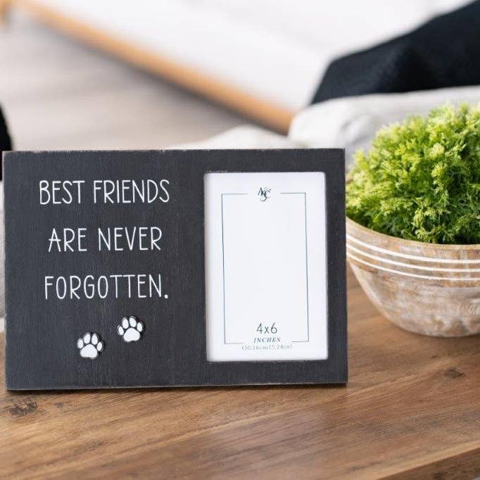 Devanie At Home (Formerly Adams & Co.) - Wholesale Picture Frame - 11828 - 10x7 wood photo frame for 4x6 photo (FRIEND) PETS3