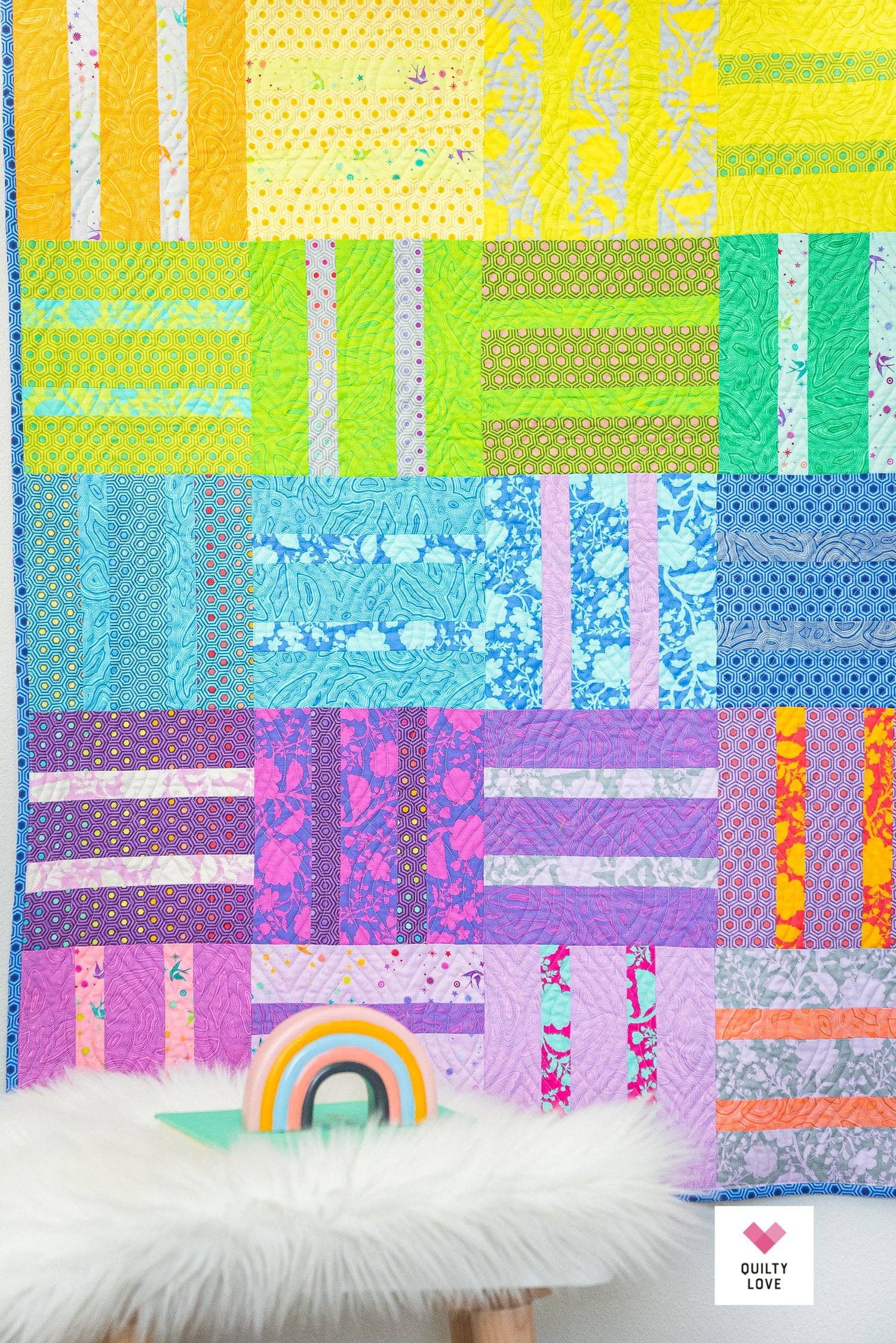 Quilty Love - Wholesale Craft Sewing Kit - Cake Dash printed PAPER Quilt Pattern5