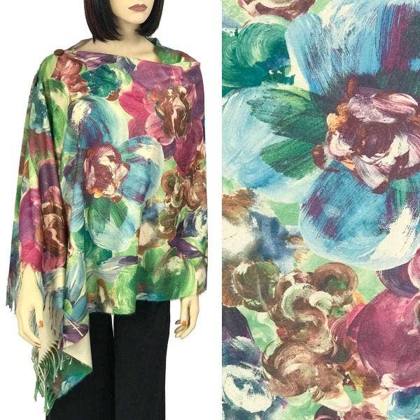 The Magic Scarf Company – Großhandel Schultertuch – Damen – 3180 - Schals mit Wildlederoptik und Kunstknöpfen34