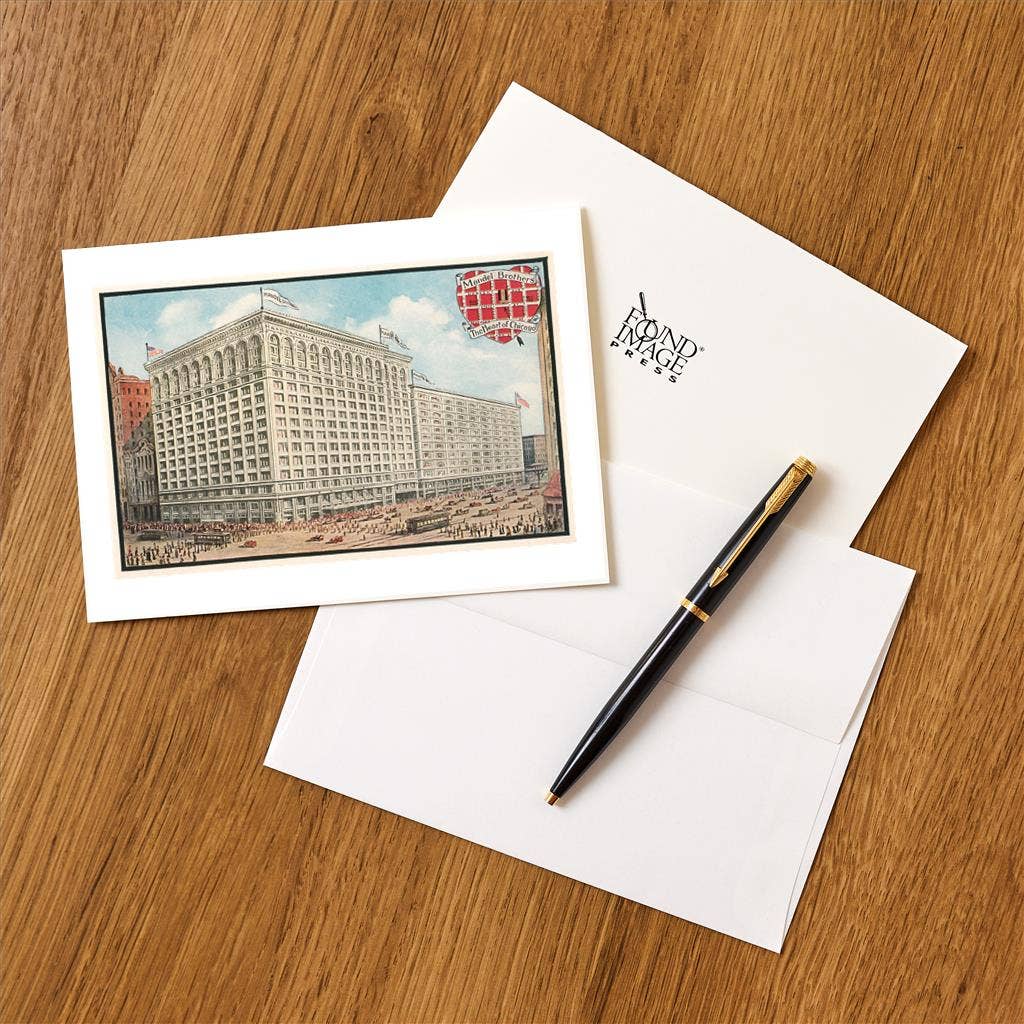 Found Image Press - Wholesale Stationery/Notecard Set - Greeting Card CH-408 Mandel Brothers Building, Chicago, Illi1
