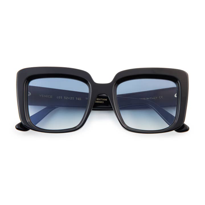 VENICE C01 Preto - Lente Degradê Azul Zero por atacado de Viveur Eyewear
