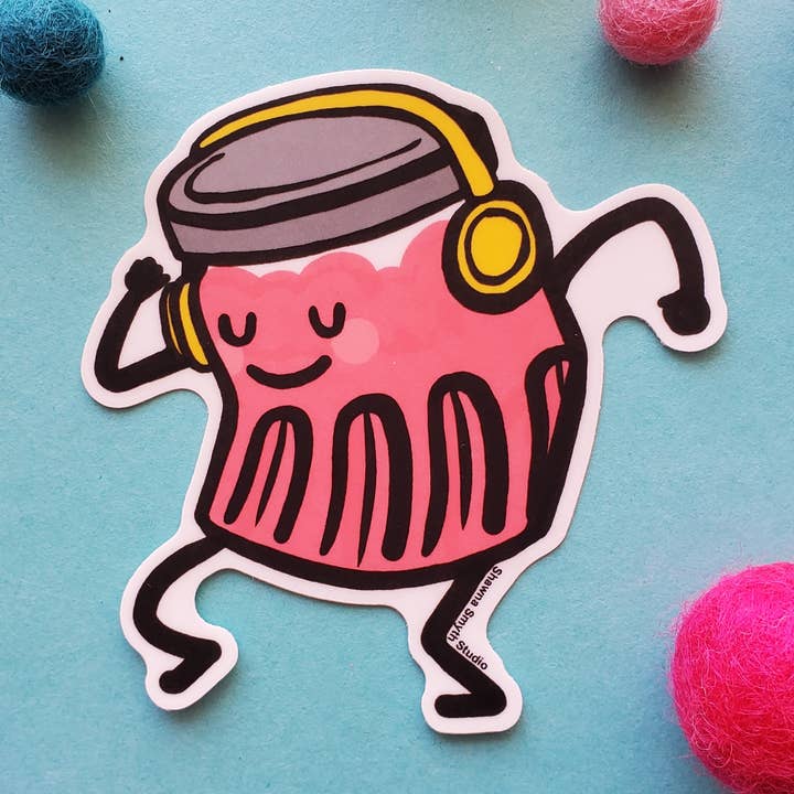 Jam Sticker - Waterproof, Vinyl, Funny for wholesale by Shawna Smyth Studio