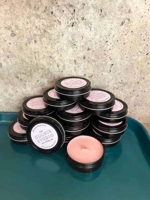 Noir Lux Candle Co - Wholesale Jar/Filled Candle - 2 oz Flat Travel Tin Candle | Unlabeled | Private Label2