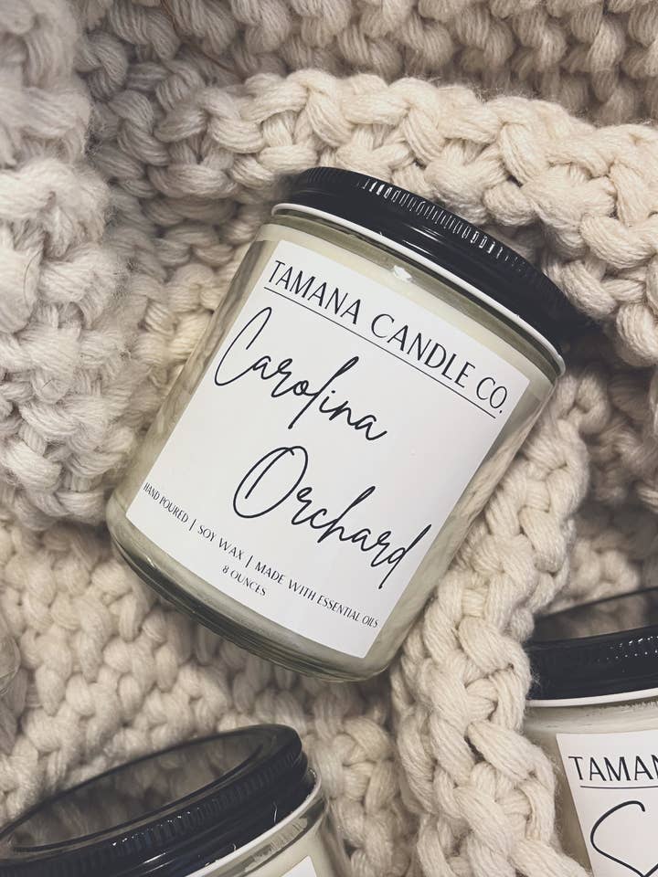 Carolina Orchard 8oz for wholesale by Tamana Candle Co.