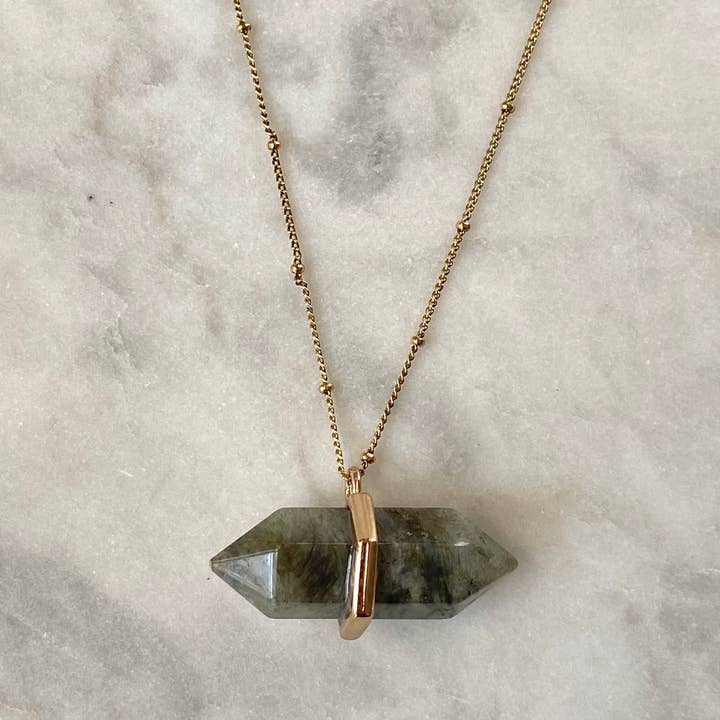 Transceive Necklace - Labradorite for wholesale by Samata Stones